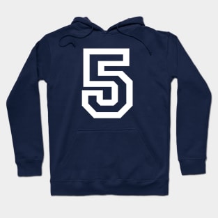 Sports Shirt #5 (white letter) Hoodie